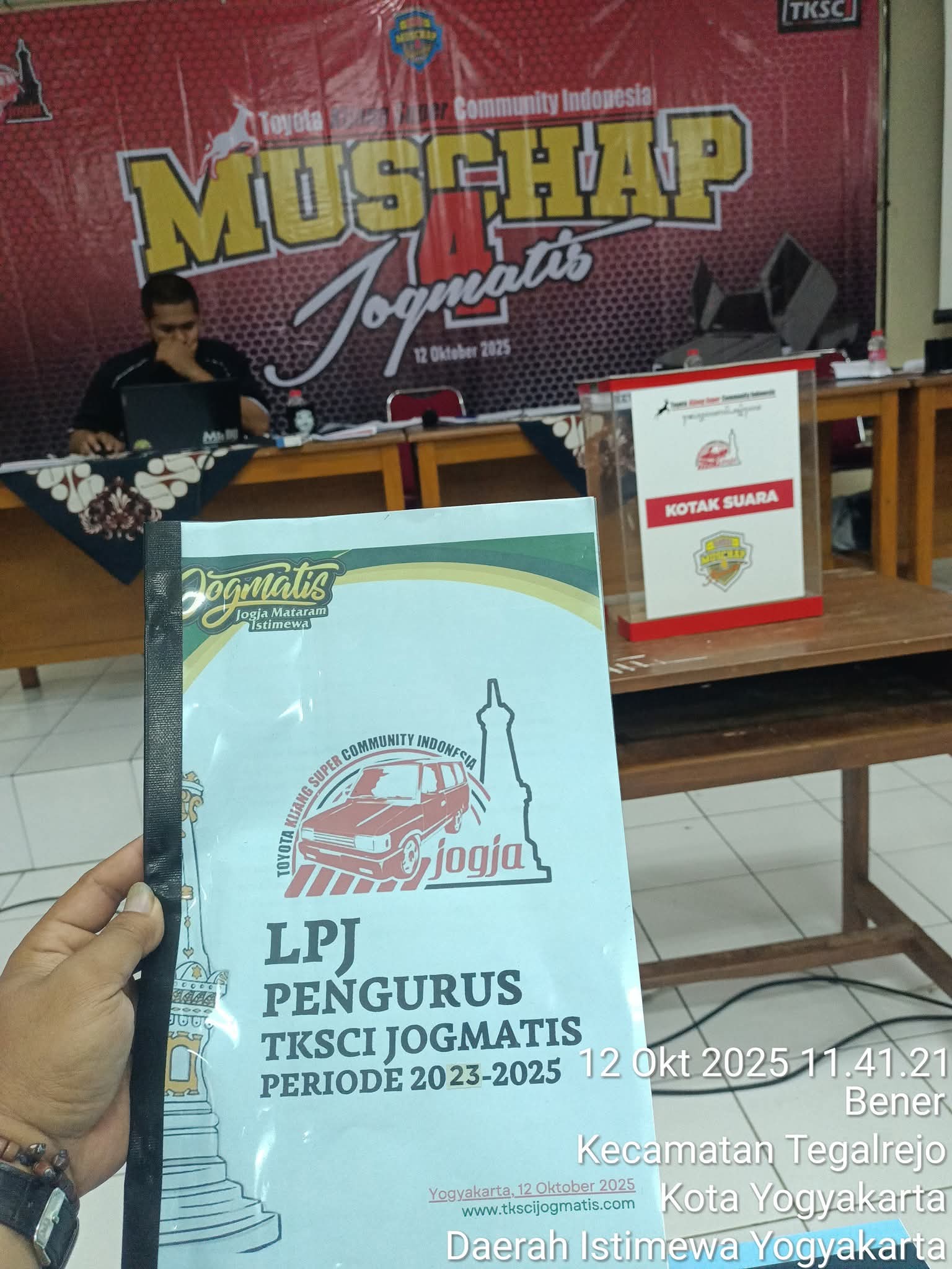 Prosesi Penyerahan Bendera TKSCI JOGMATIS